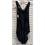 Nike  Racerback Black Logo One Piece Swim Bathing Suit Size‎ 6 Straps Open Back Photo 2