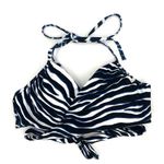 Carmen Marc Valvo NEW  Bikini Top Small Swim Sense Animal Zebra Underwire Wrap Photo 1