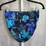 Kona Sol  Blue Floral Bikini Bottoms Swimwear Swimsuit Size 10 Photo 1