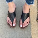 Black Laser Cut Detail Sandals Size 8 Photo 2