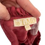 By Timo Button Back Floral Victorian Dark Pink Long Sleeve Blouse XS Bytimo Photo 6