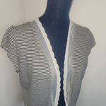Gap Short Sleeve Knit Striped Cardigan Photo 1
