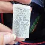 Vintage Sabino Navy‎ Rope Print Tiered Dress Nautical 80s Designer Old Money Blue Size 8 Photo 7