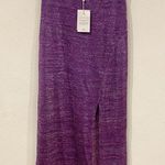 NWT Suboo Sigma Side Slit Maxi Skirt Size Medium Purple Photo 1
