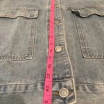POL  Oversized Button Down Denim Blue Jean Jacket Vest Sleeveless Photo 6