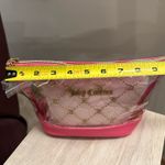 Juicy Couture  Pink Clear Zippered Cosmetic Bag Set New Photo 5