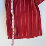 J.O.A. High Waisted Wide Leg Crop Pant with Tie Red Stripe Size Medium NWT Photo 5