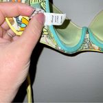 Maaji  Women's M Firefly Timbers Yellow Reversible Swimsuit Bikini Top Underwire Photo 4