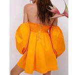 For Love & Lemons Saint Lucia Orange Mini Dress Photo 3