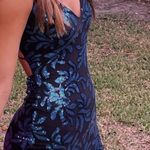 Sequin Hearts Blue Sequin Formal Dress Photo 2