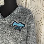 NFL Carolina Panthers Charcoal Trifecta Fleece Pullover Sweatshirt Women's Size L Photo 3