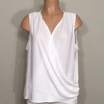 L’ Academie white drape top. NWT Size M Photo 4