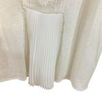 Coldwater Creek  1XL sleeveless tank lace blouse cream Photo 7