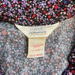 JCPenney Purple Floral Midi Dress 1970s 70s Prairie Vintage Romantic Coquette Photo 6