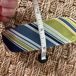 Old Navy  Silk Striped Tie Belt Womens Adjustable S Blue & Green Photo 5