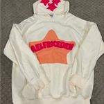 Aelfric Eden  White and Orange Star Hoodie Photo 0