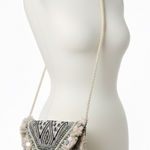 Antik Kraft Boho Festival Crossbody Bag Coin Fringe Tassel Embroidered Tribal Photo 0