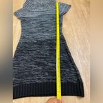 LEI Charcoal and Black Cowl Neck sweater Dress Gray Size M Photo 2