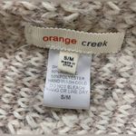 Orange Creek  Womens Sweater Small Ivory Gray Soft Knit Fringe Open Cardigan Photo 7