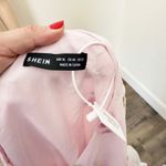 SheIn [] Light Pink Floral Embroidered V-Neck Mesh Maxi Dress Wedding NEW Size XL Photo 10