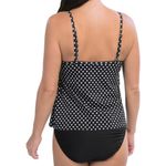 MiracleSuit  Ruffle Black and White Polka Dot Tankini Swimsuit Size 8 Photo 3