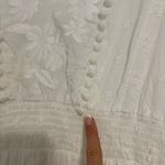 Sail To Sable Embroidered Pom Pom Midi Dress White Photo 7