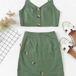 SheIn Olive Set Photo 0