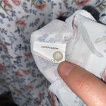 Allegra K  White Floral Long Sleeve Button Down Shirt Women's Size XS Photo 4