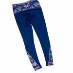 Kyodan  Floral Bamboo Mountain Landscape Athletic Purple Leggings XS X-Small Photo 59