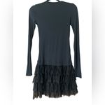 Theory  Archan Black Drop Waist Dress Photo 4