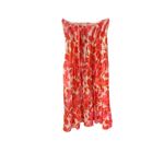 Cupshe  Red Floral Smocked Tiered Halter Midi Dress Vacation Resortwear Photo 6