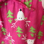 kim rogers Reindeer Pink Flannel Pajama Set Photo 2