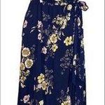 Band of Gypsies Blue Floral Maxi Dress Photo 1