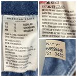 American Eagle  Jeans Curvy Hi Rise Jegging Raw Hem Medium Wash Women’s Size 14 Photo 2