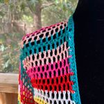 Anna & Ava Crochet Women's Colorful Striped Open Cardigan OS Photo 3