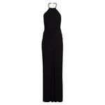 Jonathan Simkhai Annabelle Halter Gown in Black 8 New Womens Maxi Dress Photo 9
