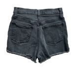 Madewell  High-Rise Denim Cut Off Boyshorts in Faded Black Button Fly | 25 Photo 1