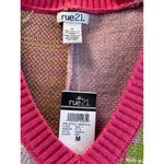Rue 21  Women  Sweater Vest Plaid Checked V Neck Size M Photo 5