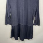 LOGO By Lori Goldstein LOGO Lavish Sequin Embroidery Trapeze Tunic size XL Gray Photo 8