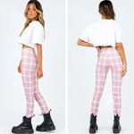 Princess Polly Pink Plaid Pants Photo 1