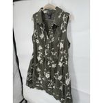 Vasna Linen Blend Embroidered Mini Dress Women XL Green Earth Fairy Granolagirl Photo 5