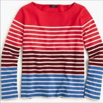 J.Crew Long Sleeve Multi Striped Tee Shirt Blouse Photo 2