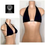 Vince Camuto  black studded bikini top. NWT Photo 1