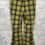 Divided Slit Detail Jazz Plaid Pant Photo 2