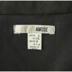 Amuse Society Dress Womens Small Black Chiffon Velvet Floral Slip Dress Romantic Photo 5