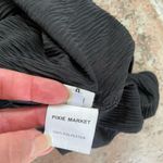 Pixie Market Textured Crepe Black Casual Shift Dress Size Small Photo 5