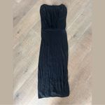 all saints black muse high slit maxi dress Photo 2