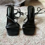 Top Moda  Women's Black Strappy Heels Photo 1