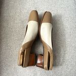 Eneslow Cream Brown Slingback Heels Tan Size 8.5 Photo 2