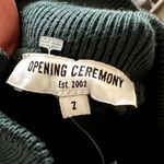 Opening Ceremony Green Black Quilted Mini Dress Size 2 J1 Photo 4